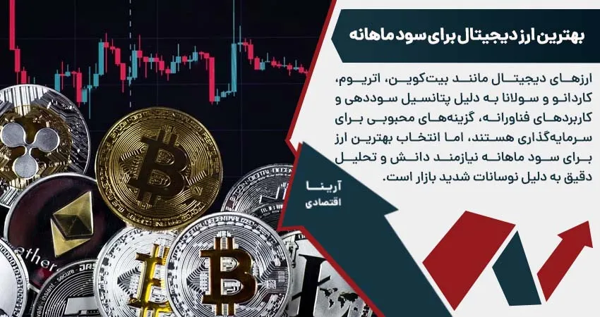 بهترین ارز دیجیتال برای سود ماهانه