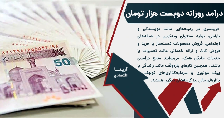 درآمد روزانه دویست هزار تومان