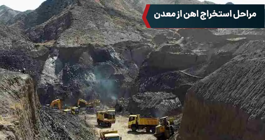  مراحل استخراج اهن از معدن